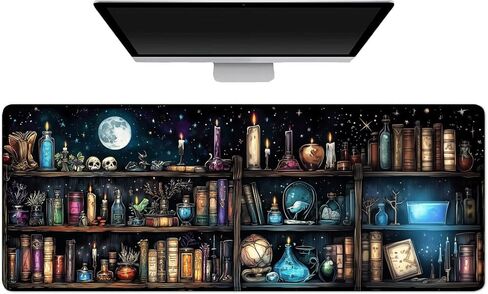 Gaming Mouse Pad Large Desk Mat Extended Keyboard Mouse Pad Mousepad with Non-Slip Base and Stitched Edge Mouse Mat Desk Pad Mouse Pads for Desk Home Office Gaming Mushroom in Saudi Arabia