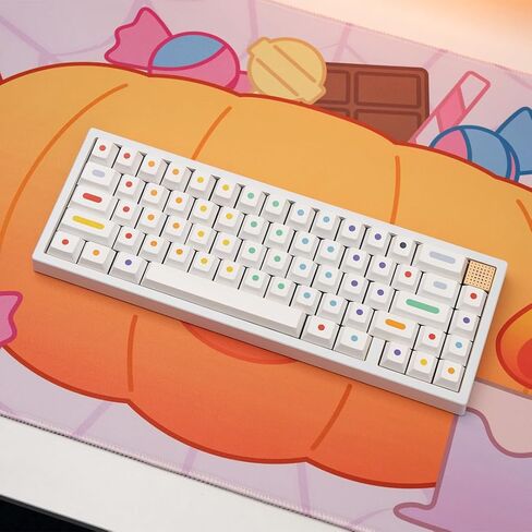 Chilkey Halloween Pumpkin Pink Mouse Pad, 35.4" x 15.7" XXL Extended Large Desk Mat for Keyboard and Mouse, Funny Cute Gaming Mouse Pads with Non-Slip Rubber Base Mousepad for Office Home Desk in Saudi Arabia