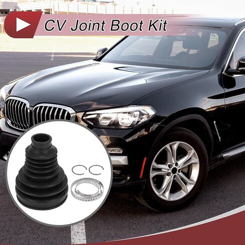 1 Set CV مجموعة التمهيد المشتركة لسيارات BMW 320i 2013-2018 لسيارات BMW 328i 2007-2016 التمهيد المشترك للسرعة الثابتة الداخلية ث/المشابك رقم 31607570270 مطاط أسود in Saudi Arabia