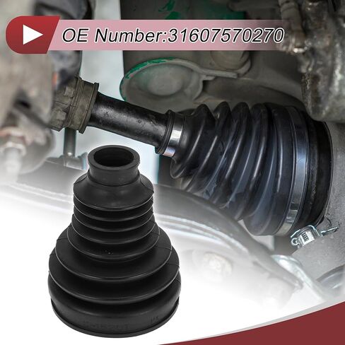 1 Set CV مجموعة التمهيد المشتركة لسيارات BMW 320i 2013-2018 لسيارات BMW 328i 2007-2016 التمهيد المشترك للسرعة الثابتة الداخلية ث/المشابك رقم 31607570270 مطاط أسود in Saudi Arabia