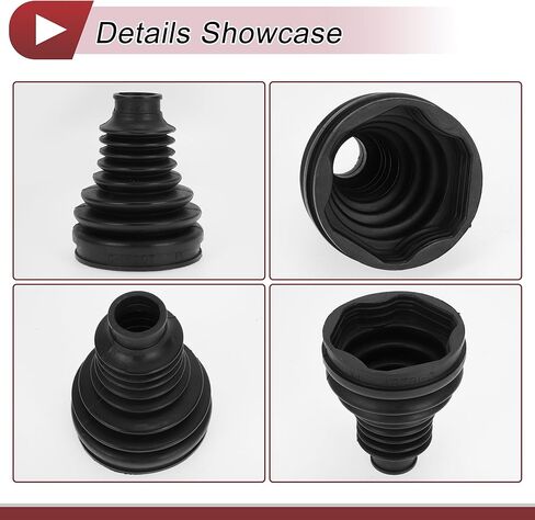 1 Set CV مجموعة التمهيد المشتركة لسيارات BMW 320i 2013-2018 لسيارات BMW 328i 2007-2016 التمهيد المشترك للسرعة الثابتة الداخلية ث/المشابك رقم 31607570270 مطاط أسود in Saudi Arabia