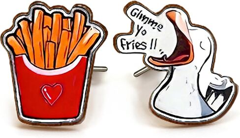 Earrings for Women Cute 3D Shaped Wood Stud Earring Fries Hypoallergenic Jewelry Funny Gifts Valentine's Day Birthday Gifts for Women,Mom,Her,Friends,Wife,Daughter,Sister in Saudi Arabia