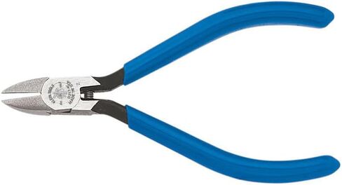 كماشة Klein Tools D257-4، كماشة إلكترونية ذات قطع قطري مع حواف مشطوفة، وأنف مدبب وفكوك قصيرة، 10.16 سم in Kuwait