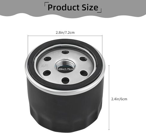 2 Pcs Leak proof 12-050-01-S Oil Filter Replacement for Kohler Engines Lawn Mowers Tractor,Cub Cadet,Craftsman,Troy Bilt,Gravely,Toro,Replaces Numbers KH-12-050-01, 12 050 01-S1,1205001S,12-050-08 in Kuwait