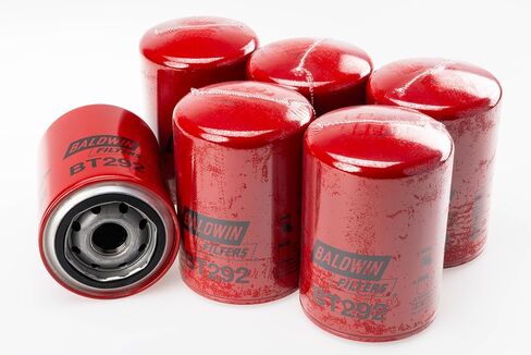 Baldwin BT292 Full-Flow Spin-On Lube Oil Filter – Thread 1-12, OD 3.69″ × Length 5.38″, 23 Micron Nominal / 45 Micron Absolute – Replaces Wix 51768, 9712540103 and 150157510 (Pack of 6) in Saudi Arabia