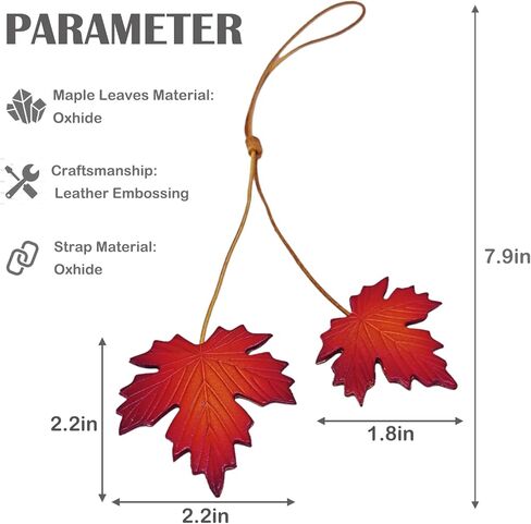 Leather Maple Leaf Bag Charms, Purse Charms for Handbags Tote Bags Purses - Decorative Charm Accessories in Saudi Arabia