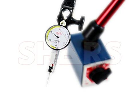 Shars 220 Lbs Heavy Duty Universal Magnetic Base Speed Set Fine Adjustment with 0.30" Dial Test Indicator 202-7961(202-7933+303-3203) P] in Saudi Arabia