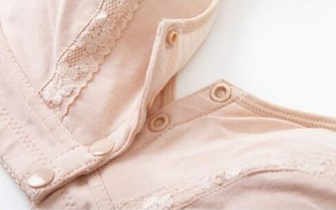 Everyday Cotton Bra - Women's Snap Front Closure Luxury Lace Wireless Comfort Bra with Removable Pad in Kuwait