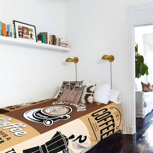 Tapestry Wall Hanging Coffee Beans Cup Tapestries Aesthetic Leisure Espresso Tapestry for Bedroom Living Room College Dorm Art Wall Decor Decorative Backdrop 50x60 Inch in Saudi Arabia