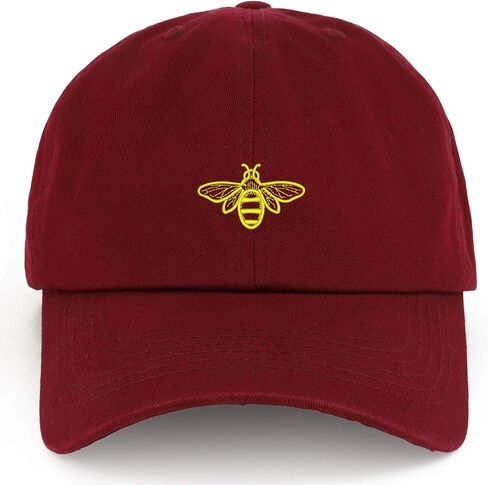 Trendy Apparel Shop XXL Bee Embroidered Unstructured Cotton Cap in Saudi Arabia