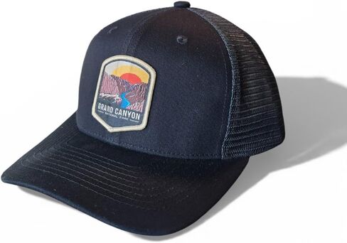 Grand Canyon Trucker Hat w/Mesh Backing National Park Woven Patch in Kuwait