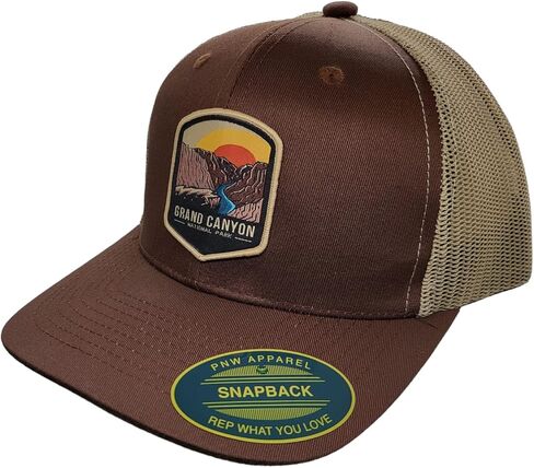 Grand Canyon Trucker Hat w/Mesh Backing National Park Woven Patch in Saudi Arabia
