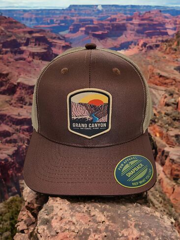 Grand Canyon Trucker Hat w/Mesh Backing National Park Woven Patch in Saudi Arabia