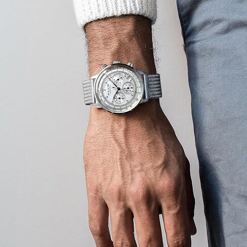 FEICE Men's Bauhaus Wrist Watch with Japanese Quartz Movement Stainless Steel Band Waterproof Chronograph Date Multifuntion Display Classic Watches for Men-FWS303YBG in Kuwait