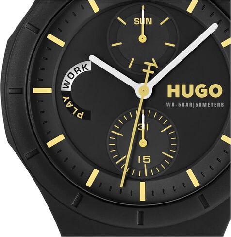 HUGO Men's #LIT Multi Watch – Lightweight TR90 Case, Multifunction Movement, Bold and Playful Design, Quartz Accuracy, Stylish Everyday Wear - Gift for Him in Saudi Arabia