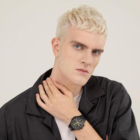 HUGO Men's #LIT Multi Watch – Lightweight TR90 Case, Multifunction Movement, Bold and Playful Design, Quartz Accuracy, Stylish Everyday Wear - Gift for Him in Saudi Arabia