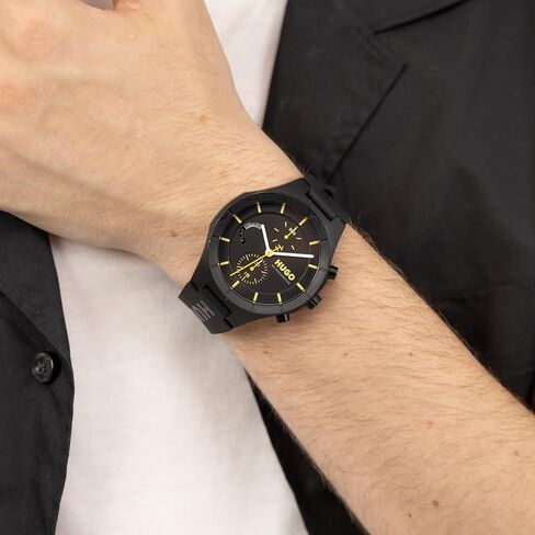 HUGO Men's #LIT Multi Watch – Lightweight TR90 Case, Multifunction Movement, Bold and Playful Design, Quartz Accuracy, Stylish Everyday Wear - Gift for Him in Saudi Arabia
