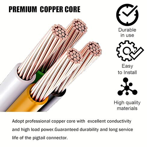 Oxygen Sensor O2 Square Male WP0XY33 Male Connector Pigtail 2-Keyway Connector Plug Wire Pigtail Harness Compatible with 1997 and Newer GM LS Series Engines in Kuwait