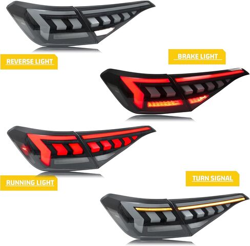 LED Tail Lights Assembly Compatible with Honda Civic 2022-2025 Sedan 11th Gen Start-up Animation Dynamic Turn Signal Rear Lamps Accessory in Saudi Arabia