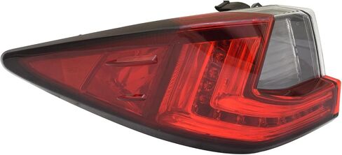 HEADLIGHTSDEPOT Left Driver Side Outer Tail Light Compatible With 16-22 Lexus RX350 RX350L RX450h CAPA Certified in Saudi Arabia