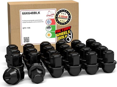 Wheel Accessories Parts 24 Pcs 14mm 1.50 14x1.50 Thread ACPZ-1012-B | 611-008 1.66" Long OEM Style Lug Nuts Chrome 7/8" Hex Fits 2015 + Ford F150 Expedition Lincoln Navigator | F150 Lightening in Kuwait