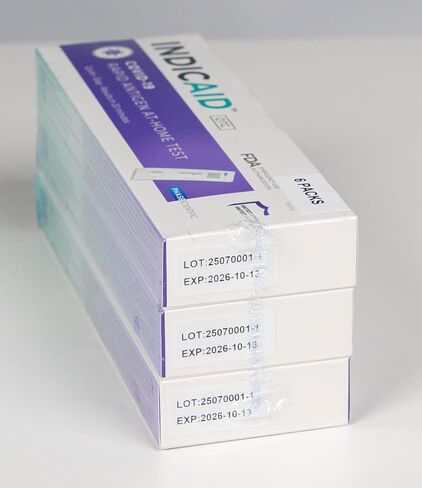COVID-19 Antigen Rapid Test, Covid Home Test 8 Pack, FDA EUA Authorized, HSA/FSA Eligible, 8 Tests in 4 Individual Packs Convenient for Home Use and Business Distribution, Easier and Faster in Kuwait