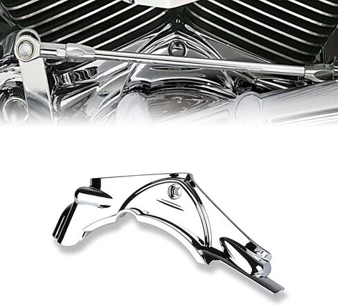 أغطية جانبية لقاعدة أسطوانة الدراجة النارية من Astra Depot تناسب Harley Touring Road King Road Street Electra Glide 2007-2016 Dyna Fat Bob Low Rider Super Glide 2006-2017 كروم in Saudi Arabia