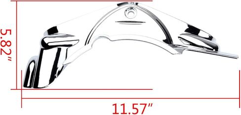 أغطية جانبية لقاعدة أسطوانة الدراجة النارية من Astra Depot تناسب Harley Touring Road King Road Street Electra Glide 2007-2016 Dyna Fat Bob Low Rider Super Glide 2006-2017 كروم in Saudi Arabia