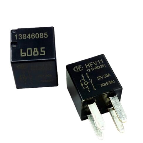 10 قطعة/الوحدة التتابع 13846085 12 فولت 20A 4 دبابيس مرحل السيارة HFV11 12-H-R(224) in Kuwait