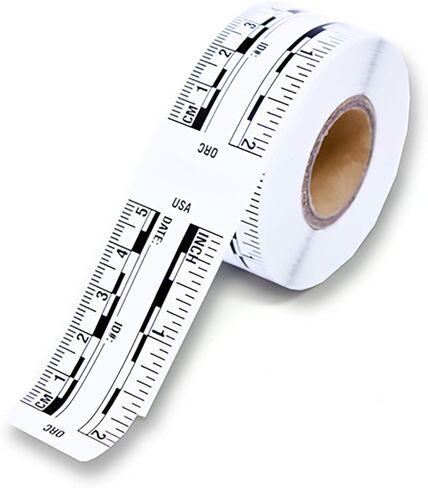 Ruler – Adhesive Backed Decal on a Roll – Fractional/Metric – 2 Inch (5 Centimeter) Long – Left to Right – 200 per Roll – White in Kuwait