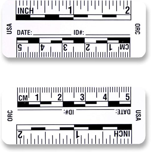 Ruler – Adhesive Backed Decal on a Roll – Fractional/Metric – 2 Inch (5 Centimeter) Long – Left to Right – 200 per Roll – White in Kuwait