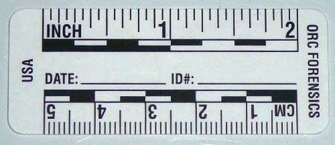 Ruler – Adhesive Backed Decal on a Roll – Fractional/Metric – 2 Inch (5 Centimeter) Long – Left to Right – 200 per Roll – White in Kuwait