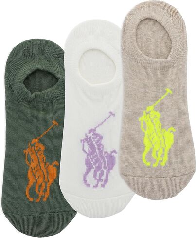 بطانات أحذية رياضية للسيدات من POLO RALPH LAUREN، عبوة من 3 قطع، منقط بالشوفان الخفيف، مقاس واحد in Saudi Arabia
