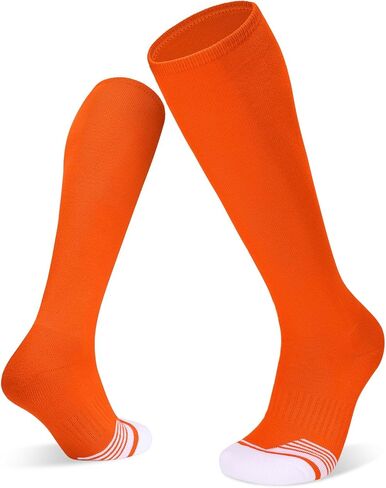 جوارب البيسبول لكرة القدم البيسبول للأطفال الشباب والكبار فوق ربلة الساق جوارب عالية لكرة القدم للرجال والنساء والأولاد والبنات in Kuwait