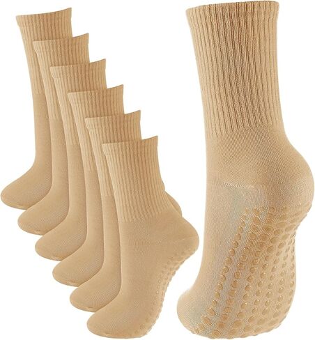 Jeyiour 6 Pairs Dance Non Slip Sock Ballet Dance Sock Summer Dancing Sock With Grip For Contemporary Dancer Women Girl Jazz in Saudi Arabia
