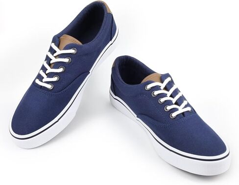ANTLULU Mens Canvas Shoes Low Top Fashion Sneakers Lace Up Casual Shoes in Saudi Arabia