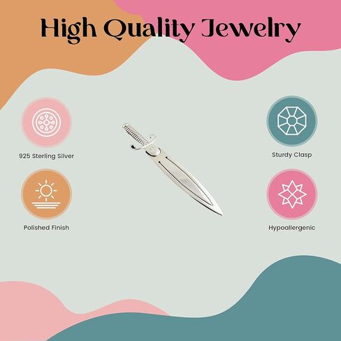 FashionJunkie4Life Sword Bookmark Placeholder | Sterling Silver Sword Page Clip with Detailed Hilt | Unique Gift for Readers in Saudi Arabia