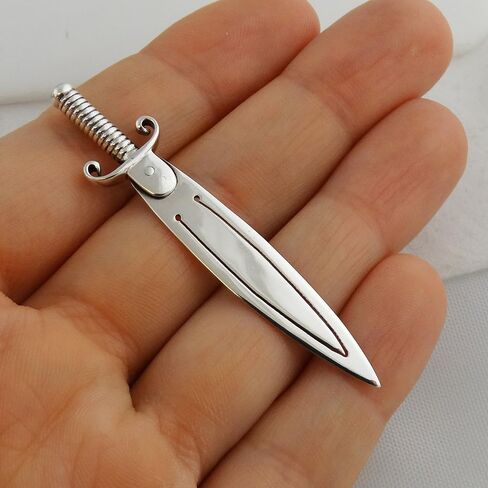 FashionJunkie4Life Sword Bookmark Placeholder | Sterling Silver Sword Page Clip with Detailed Hilt | Unique Gift for Readers in Saudi Arabia