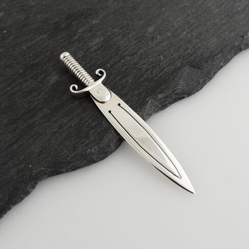 FashionJunkie4Life Sword Bookmark Placeholder | Sterling Silver Sword Page Clip with Detailed Hilt | Unique Gift for Readers in Saudi Arabia