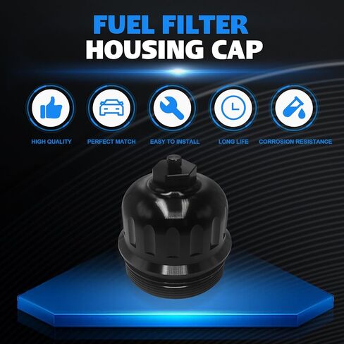 134001 Fuel Filter Housing Cap Aluminum for Duramax 6.6L L5P 2017-2020 chevy Silverado Cruze GMC Sierra 2500HD 3500HD in Kuwait