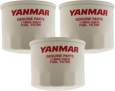 Yanmar 119802-55810 Fuel Filter (Pack of 3) in Kuwait