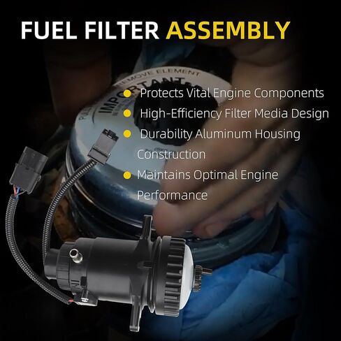 Dasbecan Fuel Filter Assembly Compatible with Chevy/Chevrolet GMC C1500 C2500 C3500 K1500 K2500 K3500 6.5L Replace#10226035 10154635 10183997 TP1256 BF1201 in Saudi Arabia