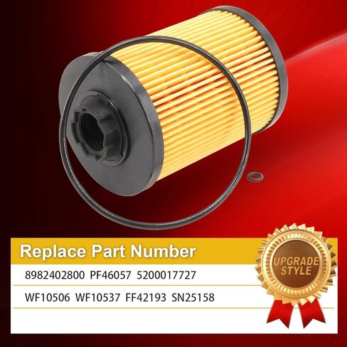 8982402800 Fuel Filter 8982402790 Fuel Filter Replace for PF46057 5200017727 WF10506 WF10537 FF42193 SN25158 WF10109 PF46056 5200017728 Compatible with Isuzu 4LE2T 4LE2X Peterbilt 365 520 Paccar PX-9 in Saudi Arabia