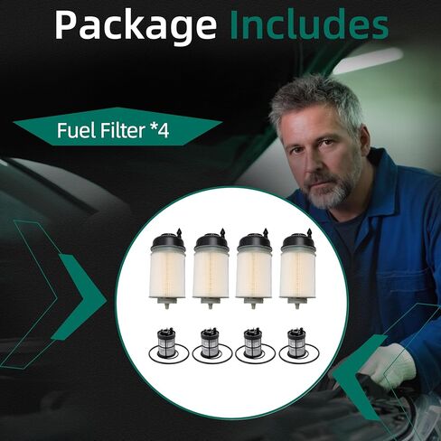 4Pcs Upgraded Fuel Filter Fits For Detroit Diesel Engines DD13 DD15 DD16 2020 and Newer,A4720921705,FK11011,KX46910,A4720921405,A4720921405001,WF10678,P582831 in Saudi Arabia