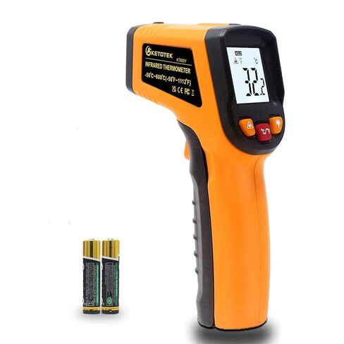 Digital Infrared Thermometer Temperature Gun -58°F-1112 °F(-50°C - 600°C) Handheld Non Contact IR Laser Thermometer KT600Y for Cooking Meat Refrigerator Pool Pizza Oven BBQ Food in Kuwait