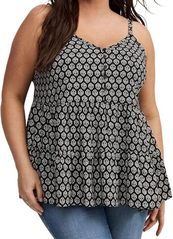 قميص نسائي Torrid بمقاس كبير من Chalis ذو خصر منسدل وطبقات in Kuwait