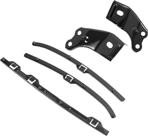 KUAFU 5 Piece Front Bumper Retainer & Bracket Set Compatible with 2001-2004 Toyota Tacoma Replacement for TO1065101 TO1066152 TO1067152 TO1066134 TO1067134 Steel Electrophoresis Primed Black in Saudi Arabia