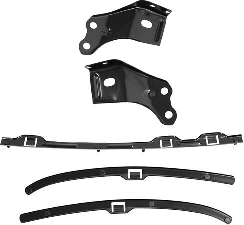 KUAFU 5 Piece Front Bumper Retainer & Bracket Set Compatible with 2001-2004 Toyota Tacoma Replacement for TO1065101 TO1066152 TO1067152 TO1066134 TO1067134 Steel Electrophoresis Primed Black in Saudi Arabia