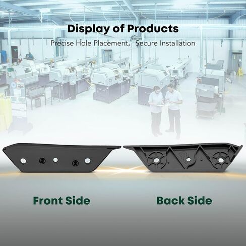 YHTAUTO Front Left and Right Upper Bumper Brackets Compatible with Ford Fusion 2017-2020, Police Responder Hybrid 2019-2020, Sedan, Driver and Passenger Side, Plastic, 2-PC in Saudi Arabia