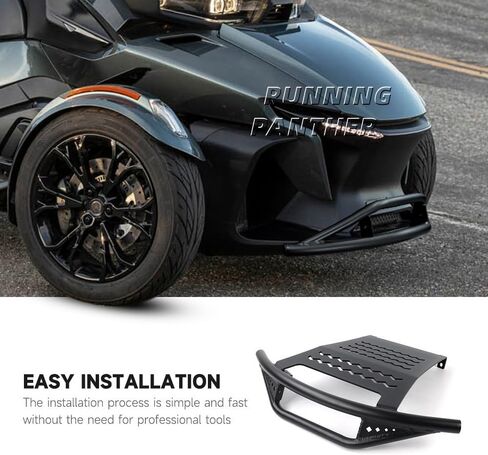 Motorcycle Accessories Fit for Can-Am Spyder RT RT-L 2020-2024 2025 Performance Tubular Front Bumper with Skid Plate Guard Cover Aluminum in Kuwait